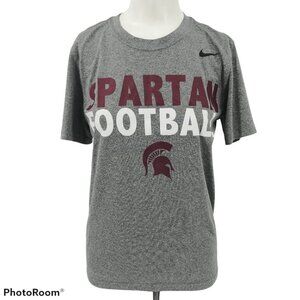 Nike Dri-Fit Spartan Football Gray T-Shirt Size S